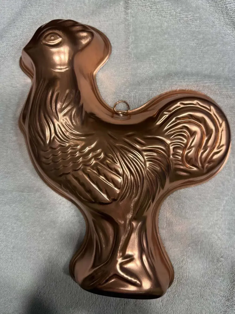 Vintage Copper Colored Aluminum Rooster Mold